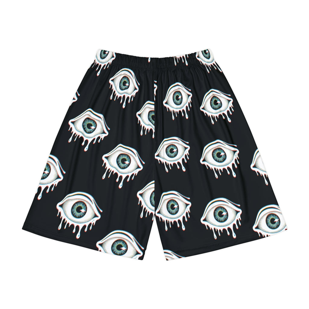 Pantalón corto con patrón de ojo.