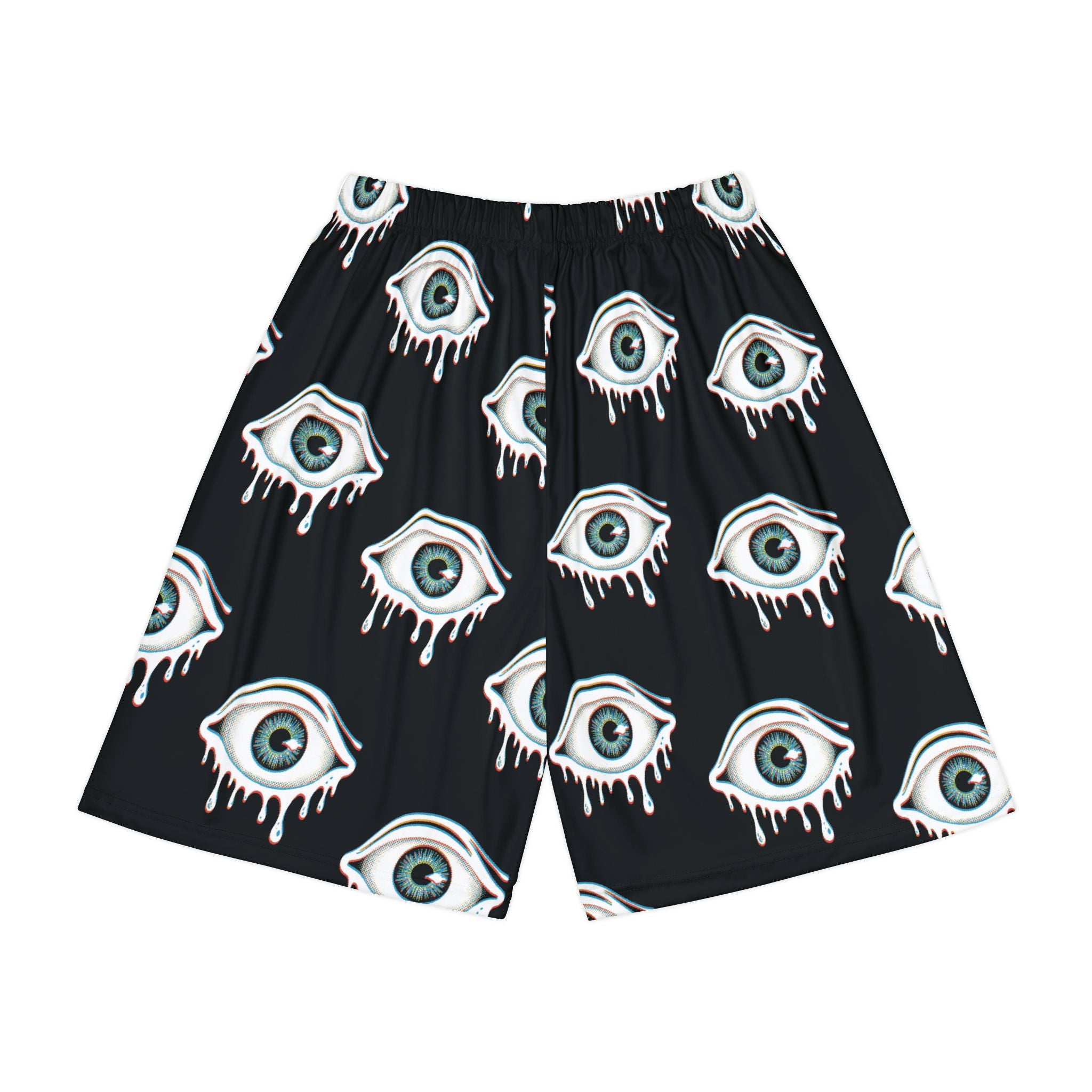 Pantalón corto con patrón de ojo.