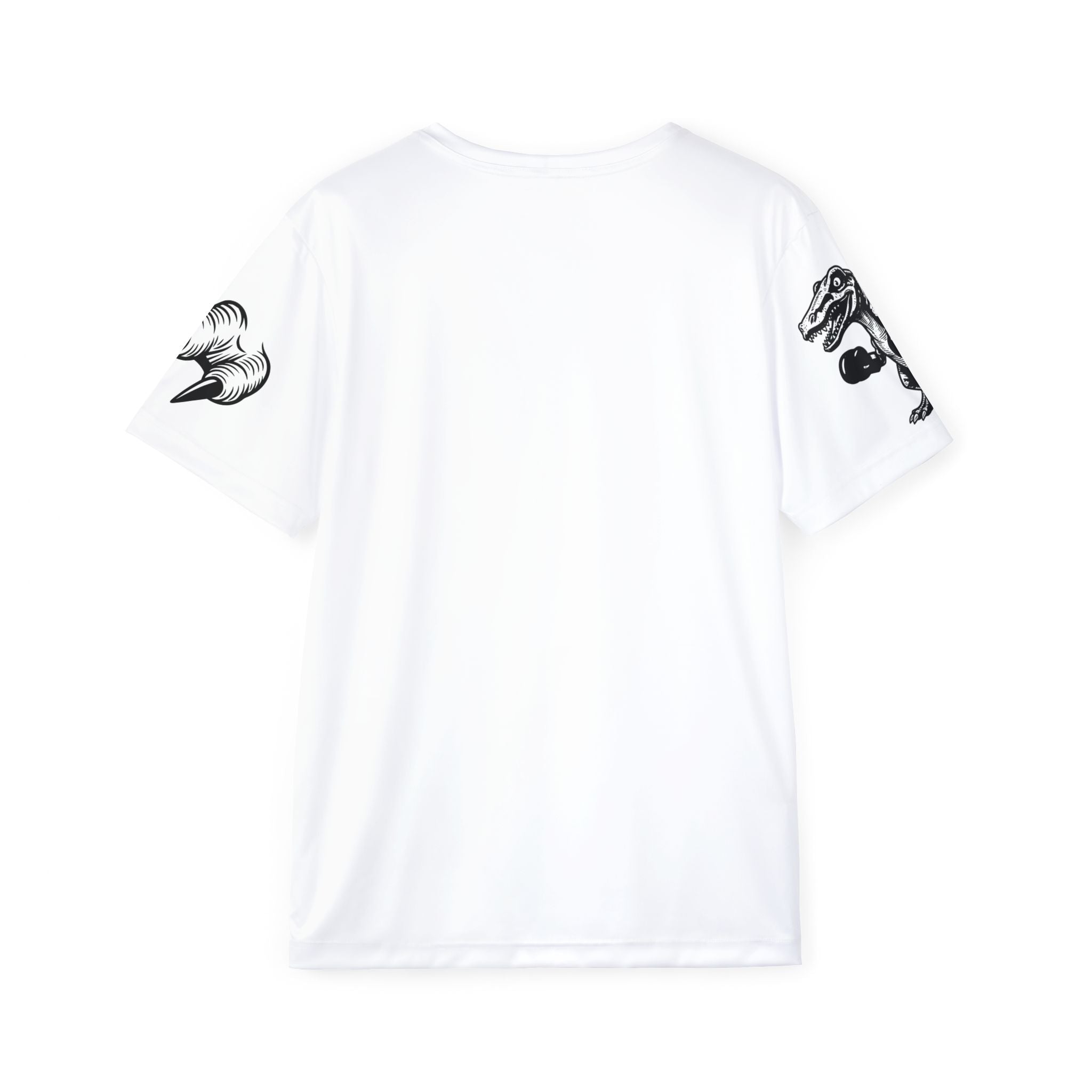 Playera deportiva para hombre, diseño de spinosaurio.