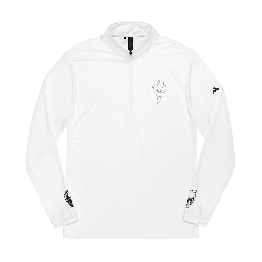 Suéter adidas® con cremallera de un cuarto (bordado)
