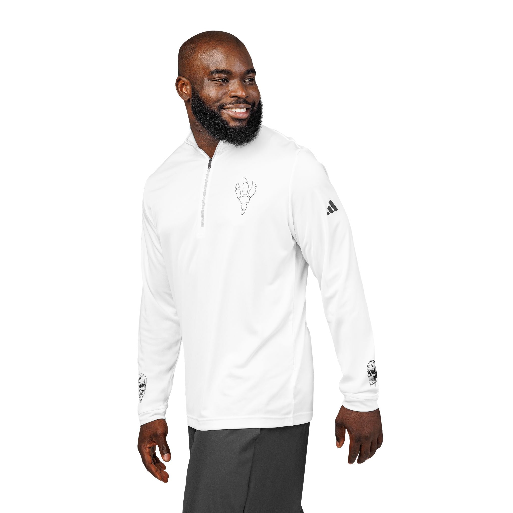 Sudadera adidas® con cremallera de un cuarto: ropa deportiva elegante para amantes del fitness